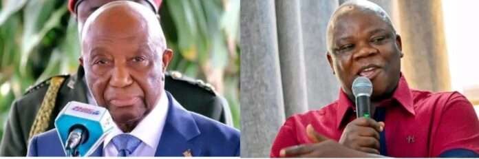 President Boakai and Mr. Christopher D. Sankolo, Director-General of LACRA