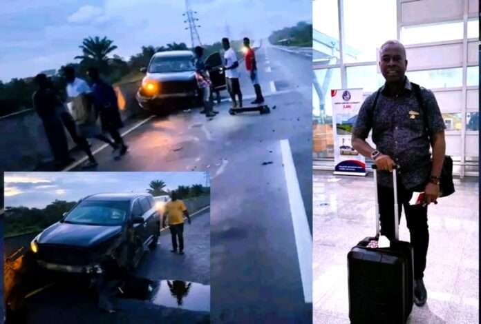 The Incident scene and Rep. Enders at the Airport, about to leave the country.