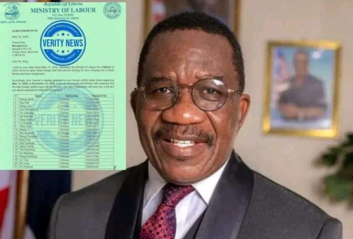 Labor Minister Cllr. Kruah