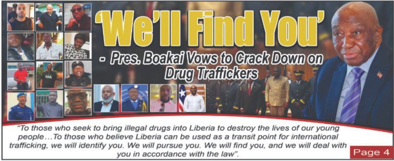 ‘We’ll Find You’ -Pres. Boakai Vows to Crack Down on Drug Traffickers
